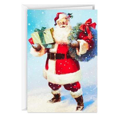 Boîte de 18 cartes de Noël Connections de Hallmark (Père Noël classique et cadeaux)