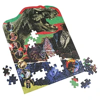Jurassic World, Puzzle mystère de 100 pièces, Film parc de dinosaures avec emballage en forme d'œuf, pour adultes et enfants à partir de 4 ans