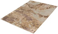 ECARPETGALLERY 5'3" x 7'6" Carved Galleria Hand Loomed Area Rug for Living Room, Dining Room and Bedroom in Grey