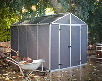 Cabanon de jardin gris foncé Rubicon de 8 pi x 10 pi