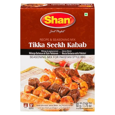 Shan Tikka Seekh Kabab BBQ Mix 50g, 50g