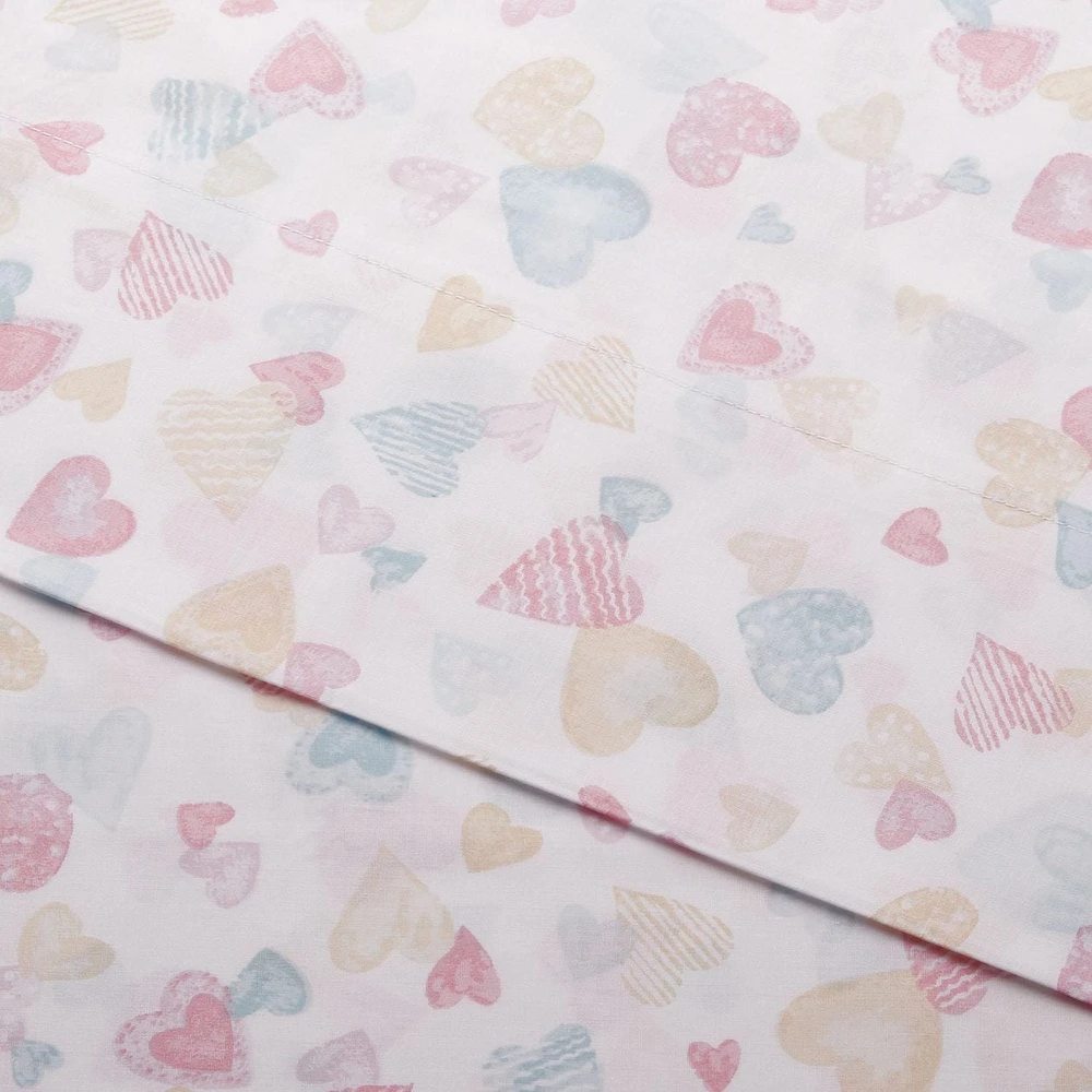 Ensemble de draps pour enfant 100 % coton Mainstays Taille : 1 place - 2 places