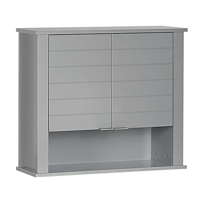 RiverRidge® Home Madison Collection 22.88-inch W x 19.88-inch H x 7.88-inch D 2-Door Wall Cabinet in Gray