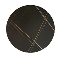 ABSTRA URBAN DINING TABLE , Table à manger de haute qualité avec pied doré .<br>Dans l'ensemble : 28,75" H x 35,5" L x 35,5" P