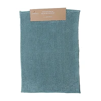 Couleur Continue Cheniile Bain Mat 20X28 Turquise