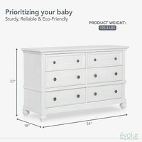 Evolur Signature Cape May Double Commode, Modèle #896-WW
