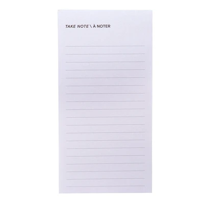 Feuillets à motifs Post-it®, liste, gris 2.9po x 5.7po (73mm x 144mm)