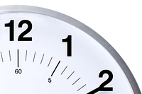 kieragrace Synchro Silent Wall Clock, 12 Inch, 3/4 Inch Deep - Silver