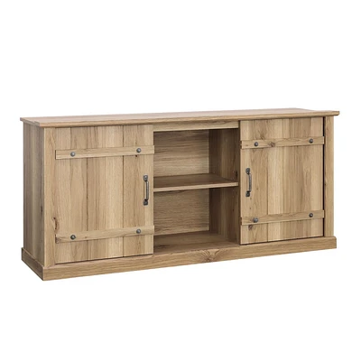 Sauder La Collection Misc Entertainment Crédence, Finition Timber Oak, 435104