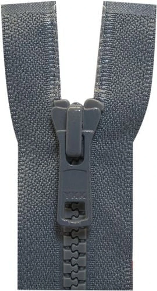 Fermeture à glissière unidirectionnelle COSTUMAKERS, bleu marine, 60 cm (24 po), dents métalliques n° 10 pour vêtements d'extérieur 60 cm/24 po