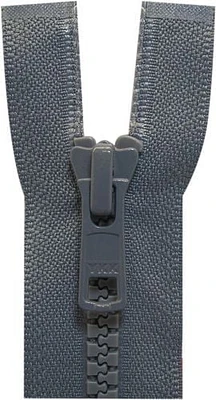 Fermeture à glissière unidirectionnelle COSTUMAKERS, bleu marine, 60 cm (24 po), dents métalliques n° 10 pour vêtements d'extérieur 60 cm/24 po