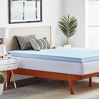 Sur-matelas en mousse à mémoire de forme Lucid de 3 pouces, infusé de gel