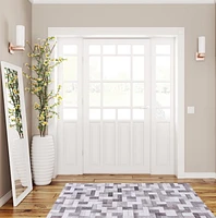 Tapis d'appoint Laredo Burke gris & ivoire de 3 pi x 5 pi