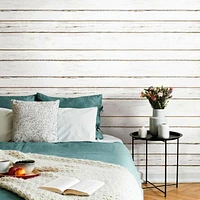 HOME TRENDS SHIPLAP PEEL & STICK WALLPAPER