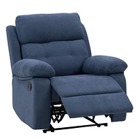 CorLiving Oren Manual Soft High Quality Fabric Recliner