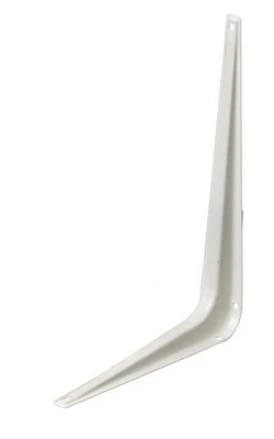 Support de tablette 8 po x 10 po blanc 1 pièce Les supports de tablettes sont idéals pour le placard, le garage, le cabanon et pour tout besoin en matière d'étagère.