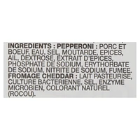 Pepperoni doux Pep 'N Cheddies de McSweeney's Pepperoni & Fromage Snack 150g
