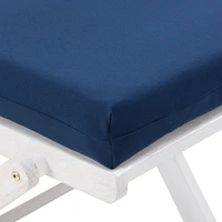 Chaises de salle à manger pliantes portables d'extérieur en bois dur massif Miramar de CorLiving avec coussins de siège - Ensemble de 2