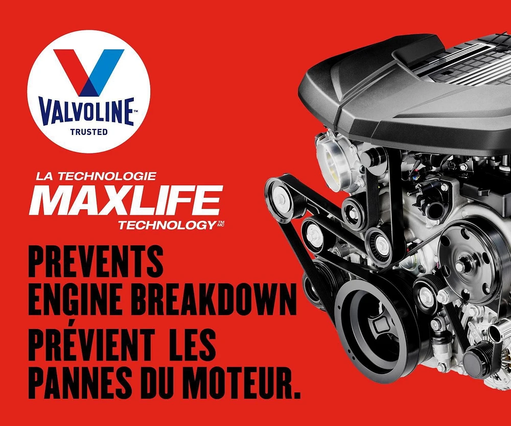 Huile à moteur MaxLife pour moteur à kilométrage plus élevé