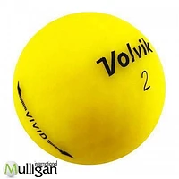 Mulligan - 12 balles de golf récupérées Volvik Vivid 5A, Jaune