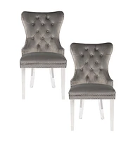 Plata Import Boyel Chaise en Gris - Set 2