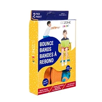 Bandes de rebond imprimées avec dinosaures lumière de Noël GoZone Kids – Bleu/orange