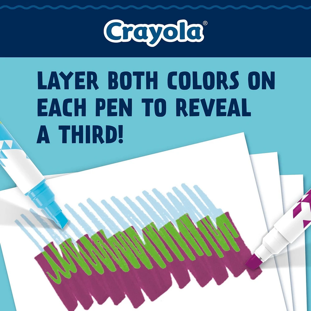 Crayola Colour-Change Doodle Markers, 8 Count, Colour changing markers
