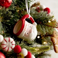Ornement tasse père Noël Holiday Time