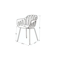 Ensemble de 2 chaises avec accoudoirs de la collection Flam South Shore