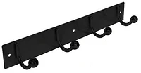 era Bar Wall 4 Hook Black, 12.60inx2.16in
