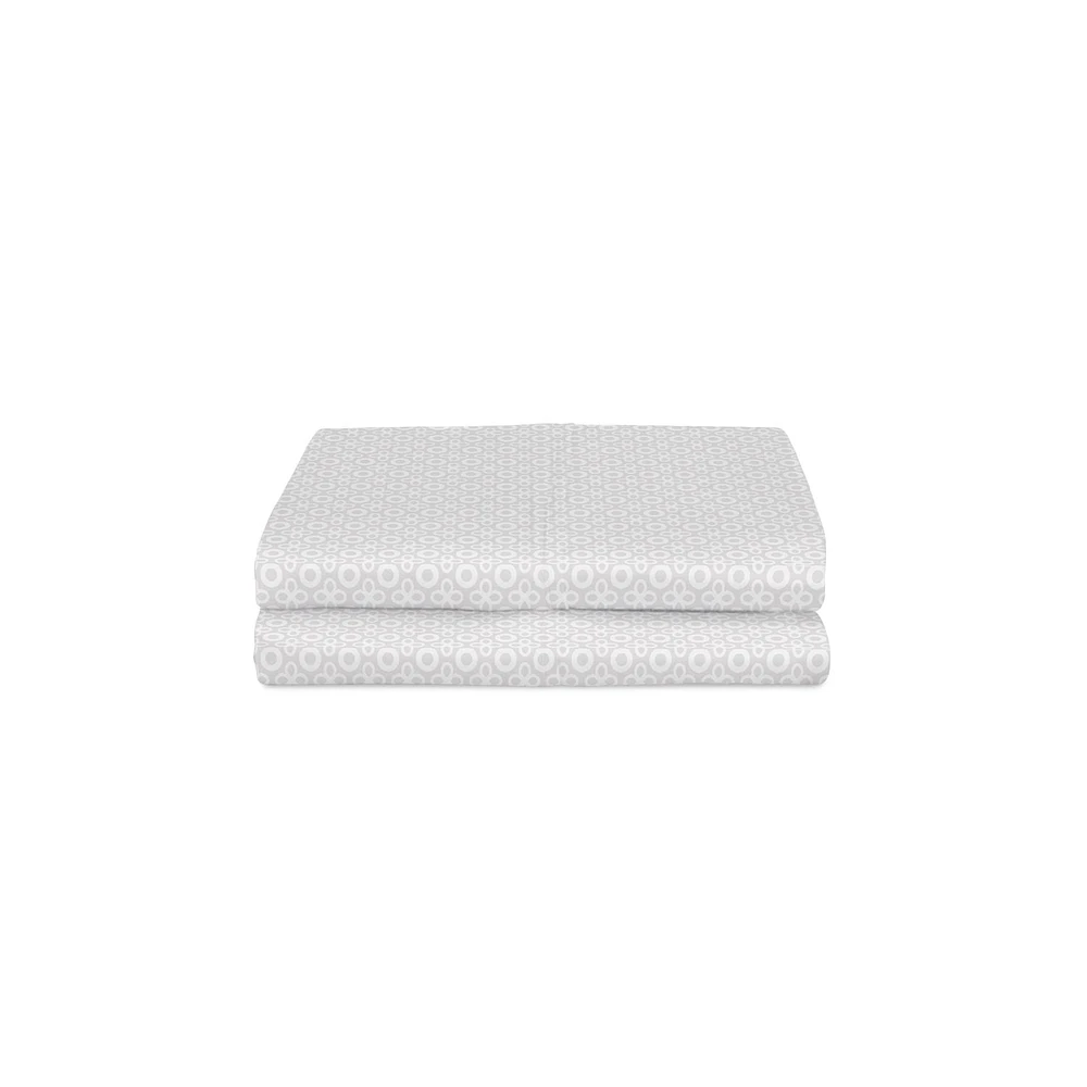 Feuilles de performance Serta Coolmax, ensemble de 4 pièces imprimées 300 TC en Queen and King