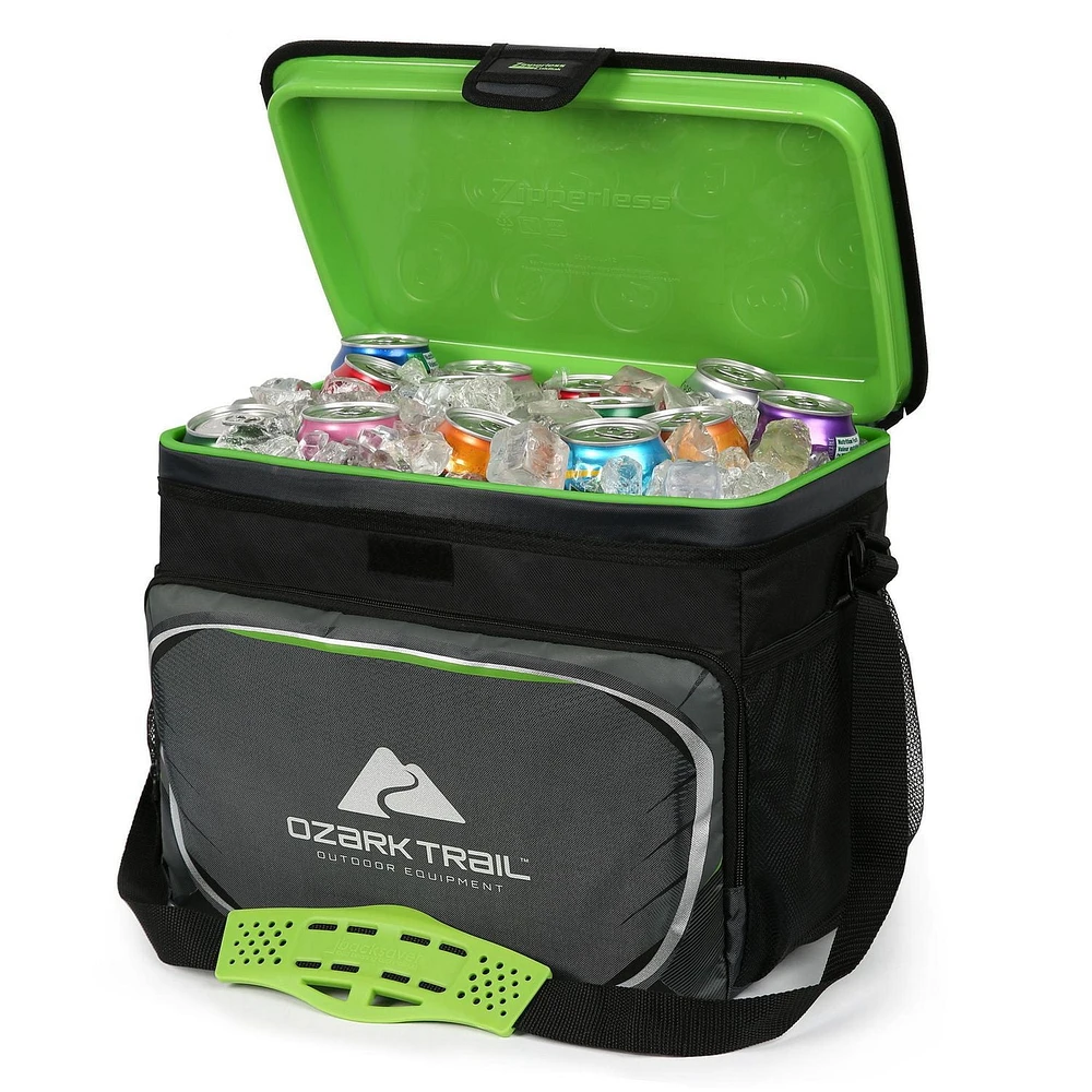 Glacière Ozark Trail 30 canettes Zipperless ™ Capacité de 30 canettes