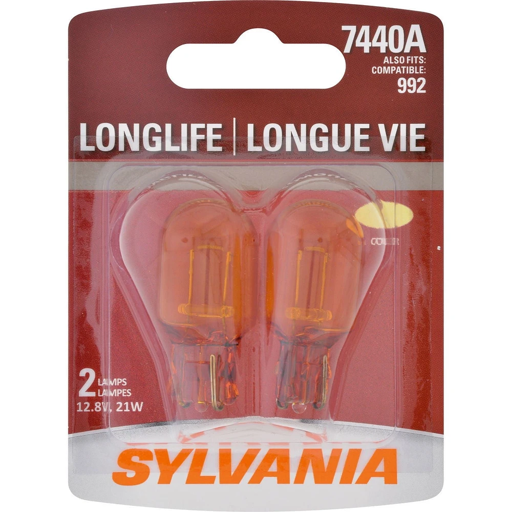 SYLVANIA 7440A LongLife Mini Bulbs, Pack of 2
