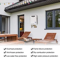 Camplux Chauffe-eau Sans Réservoir au Gaz Naturel Pro, Chauffe-Eau au Gaz Naturel Outdoor de 6,86 GPM avec Contrôle Avancé du Débit Haute Capacité, Chauffe-Eau au Gaz Naturel Résidentiel pour 3 à 4 Pe