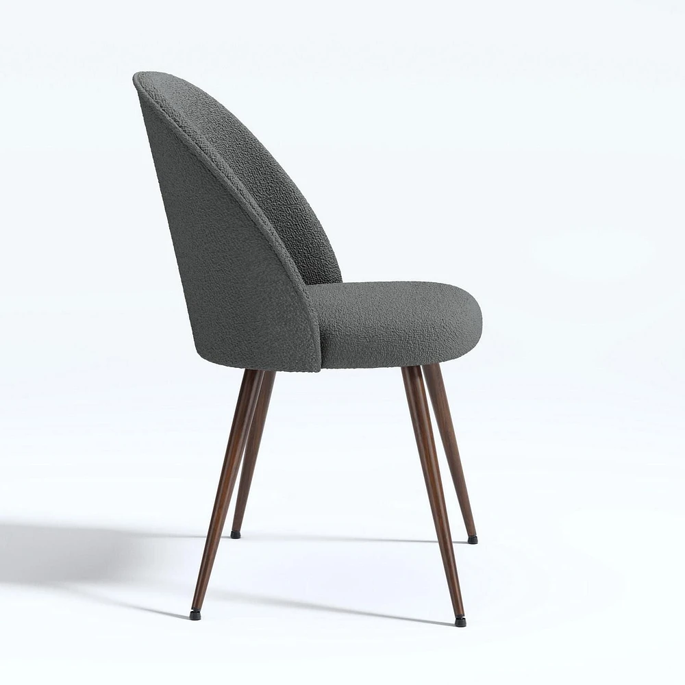 Homycasa Lot de 2 chaises de salle à manger – Rembourrage en tissu à dossier haut pour îlot de cuisine et salle à manger