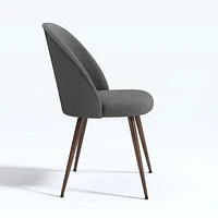 Homycasa Lot de 2 chaises de salle à manger – Rembourrage en tissu à dossier haut pour îlot de cuisine et salle à manger