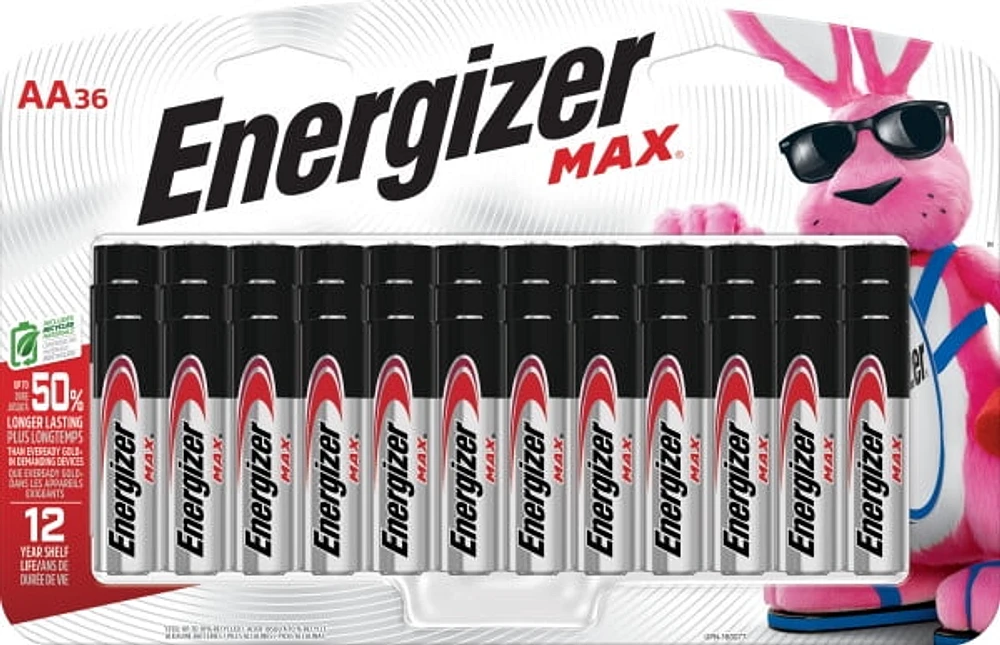 36 pack of Energizer MAX AA Alkaline Batteries, Double A Batteries