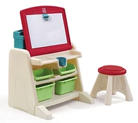 Step2 Flip And Doodle Easel Desk with Stool