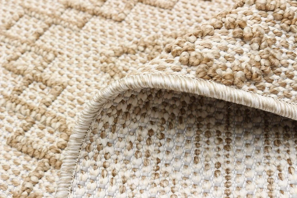 Tapis ECARPET Style Jute pour Chambre à Coucher, Salon, Salle à Manger Collection Caral