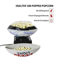 Coors Light Machine à pop-corn à air chaud et bol de service de football, appareil amusant pour les fêtes et les jours de match