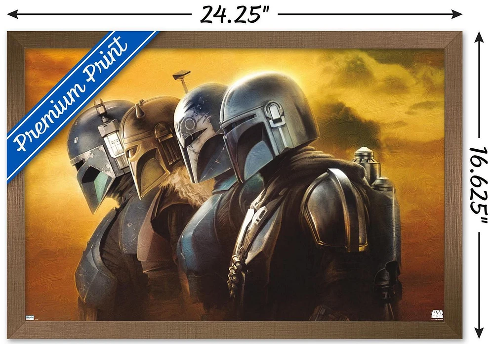 Star Wars: The Mandalorian Season 3 - Helmets Wall Poster, 22.375" x 34"