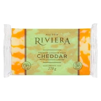 Laiterie Chalifoux Maison Riviera 31 % Milk Fat. Mild Orange Cheddar Cheese 270G, Riviera Mild 270G