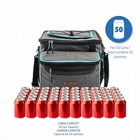 Glacière pliable à roulettes Ozark Trail 50 canettes, accès facile par le haut, qualité alimentaire, capacité 17,4 qt / 50 canettes. Glacière