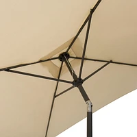 Parasol d'extérieur inclinable en tissu durable de 2 m x 2 m avec cadre en acier CorLiving
