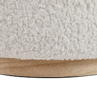 Pouf de rangement Richgrove naturel