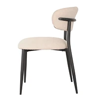Chaise de salle à manger Tina, ensemble de 2, Beige