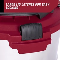 Hyper Tough 5 Gallon Stainless Steel Wet/Dry Vacuum, Hyper Tough 18.9L (5 Gal.) 4.0 Peak Horsepower Wet/Dry Vacuum with accessories