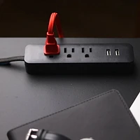 Rallonge multiprise protectrice de surtension USB Serie Designer de Global Electric à 3 prises de 6 pi