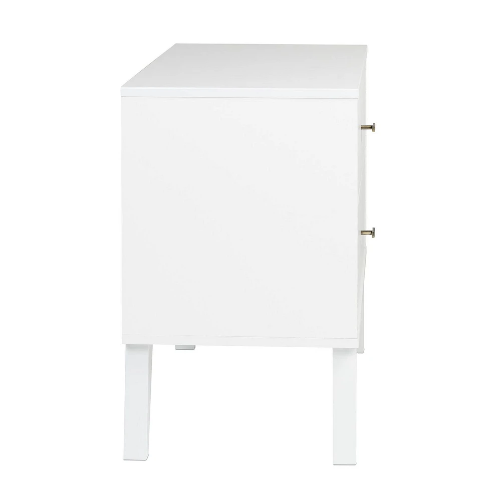 Prepac Table de chevet Milo à deux tiroirs