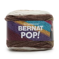 Bernat® Pop!™ Yarn, Acrylic #4 Medium, 5oz/140g, 280 Yards Unique self-striping yarn